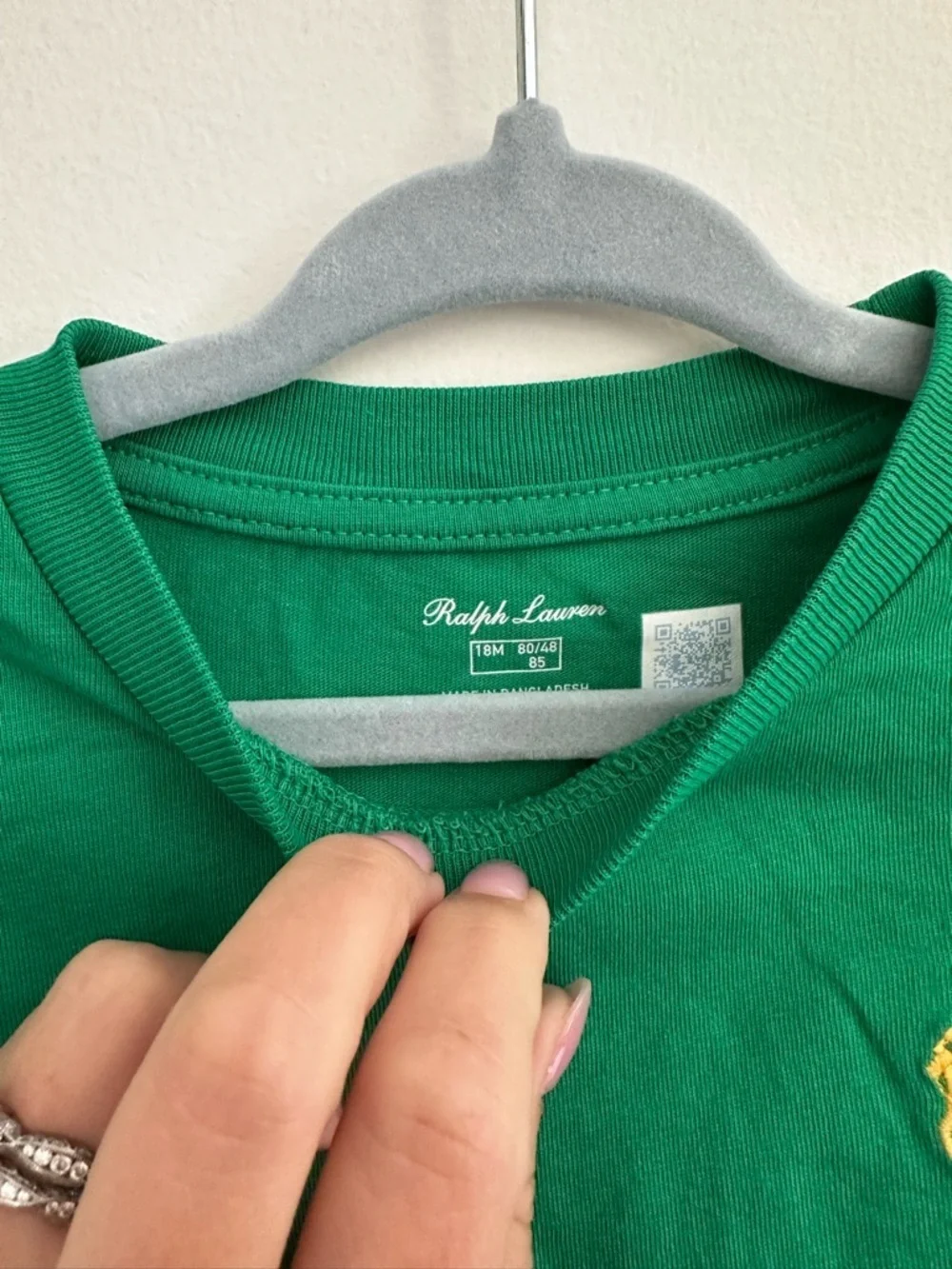 Ralph Lauren Kelly Green Logo Short Sleeve Tee size 18 months